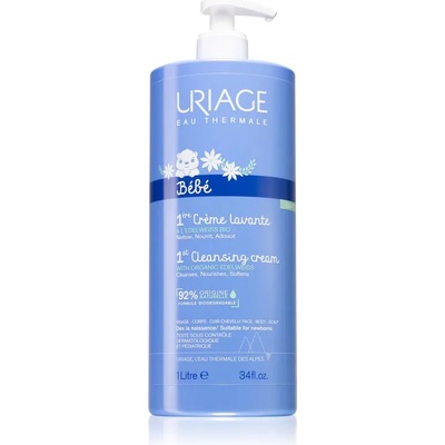 Uriage Bébé 1st Cleansing Cream нежно почистващ крем за деца от раждането им 1000ml