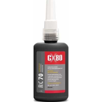 CX80 RC-70 Threadlocker High Strength - Lepidlo na závity zelené vysokopevnostní 50 ml