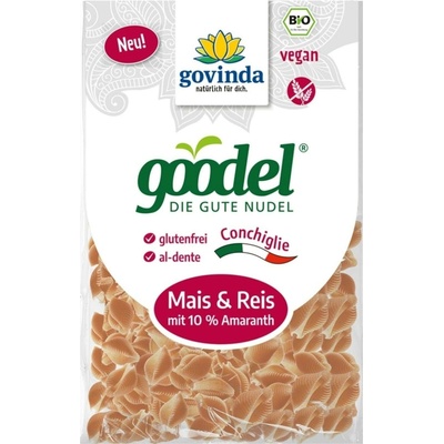 Govinda Bio Goodel Conchiglie kukuřice a rýže s amarantem 250 g