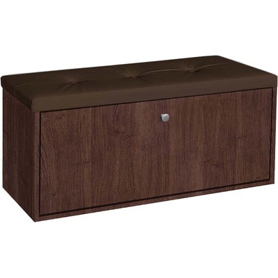 Bogdan Furniture G Шкаф за обувки Мебели Богдан модел 100, Венге и Тъмно кафяво