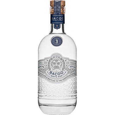 Bacoo White rum 3y 43% 0,7 l (holá láhev)