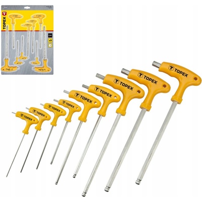 35D968 sada kľúčov TORX T10-T50 9ks Topex T-rukoväte