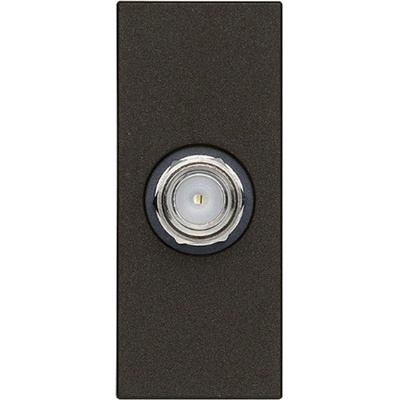 Vimar 30318. G TV Розетка F-конектор Linea, 1M, Black, (VM30318.G)