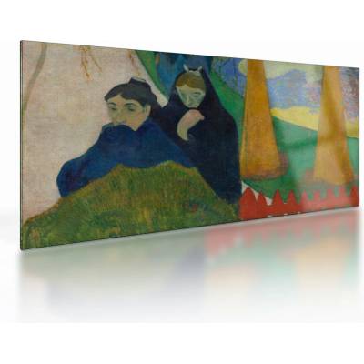 Sklenený obraz - Paul Gauguin, Arlésiennes (Mistral) , reprodukcia, jednodielne 100x50 cm na skle