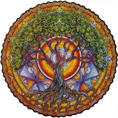Unidragon Dřevěné Mandala Tree of Life 350 dílků