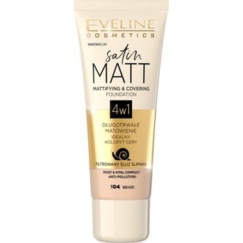 Eveline make up satin matt Eveline satin MATT 104 Beige 30 ml