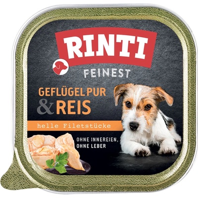 Rinti Feinest Adult Dog hydina a ryža 44 x 150 g