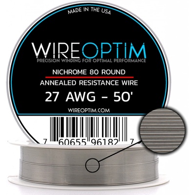 Wireoptim Ni80 odporový drát 50ft 15m 27AWG 0,36mm