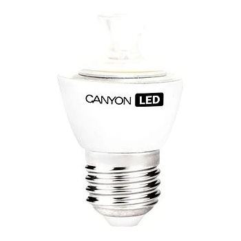 Canyon LED COB žárovka E27 kompakt kulatá průhledná 6W,470 lm,Neutrální bílá 4000K,220-240 150 ° Ra> 80