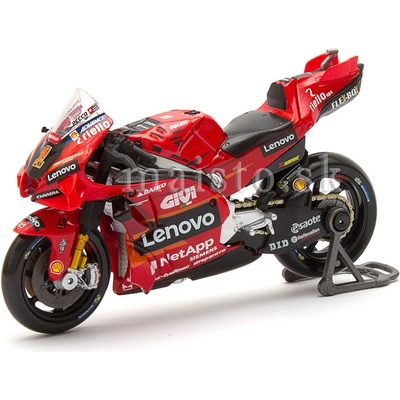 Model MotoGP Ducati Desmosedici Lenovo Team No.1 WORLD CHAMPION Moto GP Francesco Bagnaia 2023 MAISTO 1:18