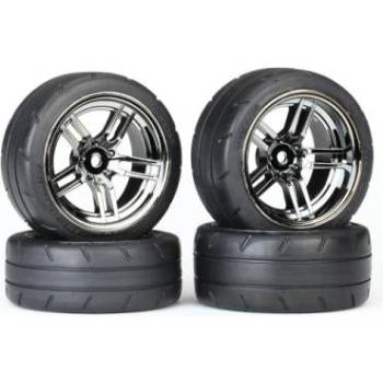 Traxxas колело 1.9", джанта split-spoke черен хром, гума Response (комплект)