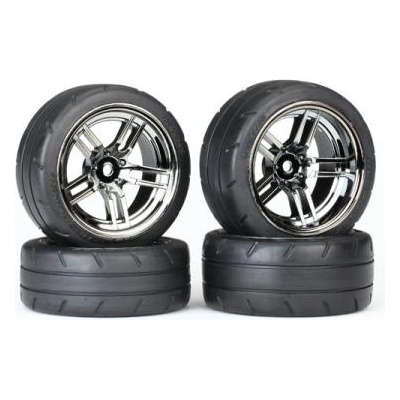 Traxxas колело 1.9", джанта split-spoke черен хром, гума Response (комплект)