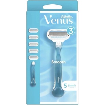 Gillette Venus Smooth комплект: самобръсначка 1 бр + резервни ножчета 4 бр за жени