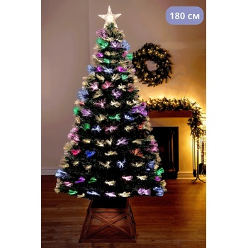 Image 1 of ANYSUN Коледна елха 180 см. със светещи фиброоптични влакна многоцветна anysun
