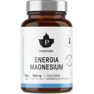 Puhdistamo Energia Magnesium Horčík 120 kapsúl