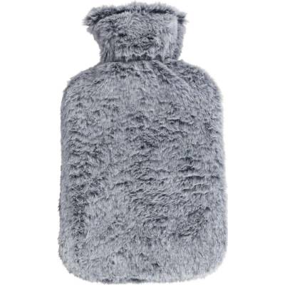 H&L Termofor s měkkým kožíškem – 1,75 l, šedá,