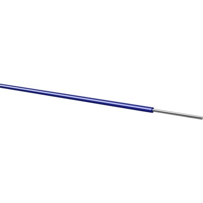 Kabeltronik 070103007 měděný drát, Yv, 1 x 0.07 mm², modrá, 100 m