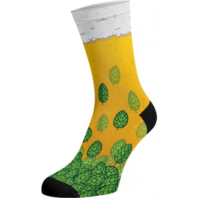 Walkee barevné ponožky Beerfoots Žlutá