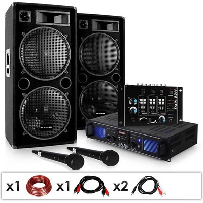 Electronic-Star DJ SET "DJ-20.1" Усилвател, Високоговорители, 2000W (PL-3883-0211) (PL-3883-0211)