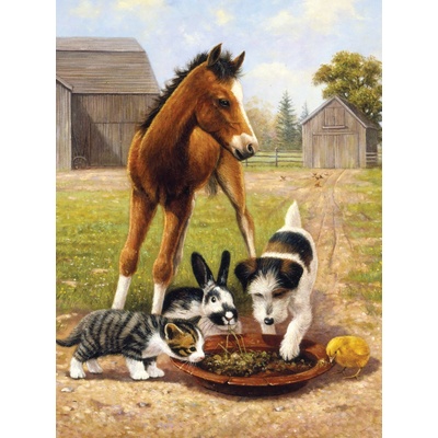 Malování podle čísel Oběd s přáteli