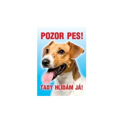 Grel Tabulka pozor pes jack russel terier