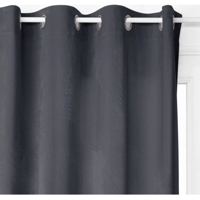 Atmosphera Závěsy z polyestru v antracitové barvě, 260x140 cm