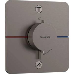 Hansgrohe ShowerSelect Comfort Q - Термостатичен смесител за вграждане, за 2 уреда, матиран черен хром 15586340 (15586340)