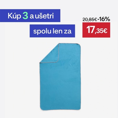 NABAIJI Uterák z mikrovlákna veľkosť L 80x130 cm modrý