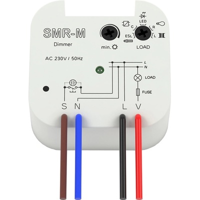 ELKO-Ep SMR-M Stmívač pod vypínač pro LED zdroje a úsporné žárovky /230V – Zbozi.Blesk.cz