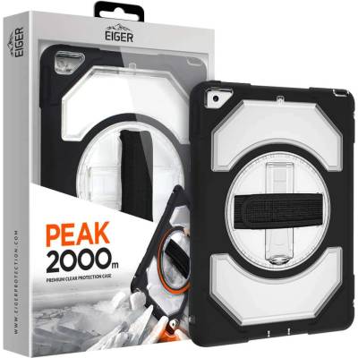 Eiger Peak 2000m Case - удароустойчив хибриден кейс от най-висок клас за iPad 7 (2019), iPad 8 (2020) (черен)