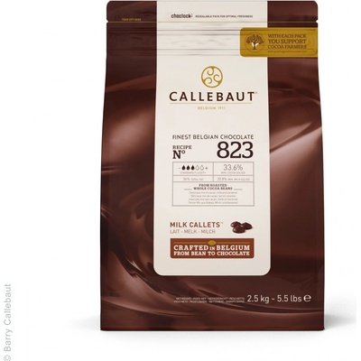 Callebaut Čokoláda mliečna 33,6% 2,5kg
