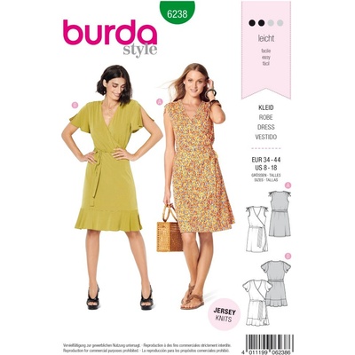Střih Burda číslo 6238 zavinovací šaty – Hledejceny.cz