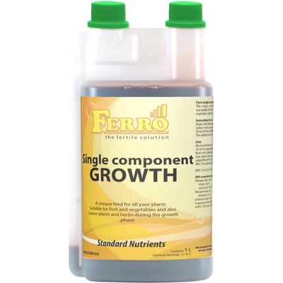 FERRO Growth - Еднокомпонентен тор за растеж (в почва / хидро, за чешмяна вода) (691081у)