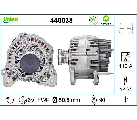 Alternátor VALEO 440038