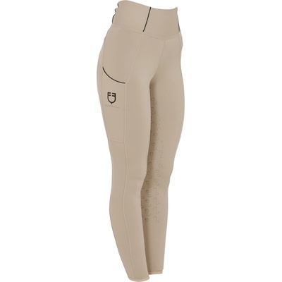 Equestro Legíny jazdecké Summer s gripom dámske oxford tan