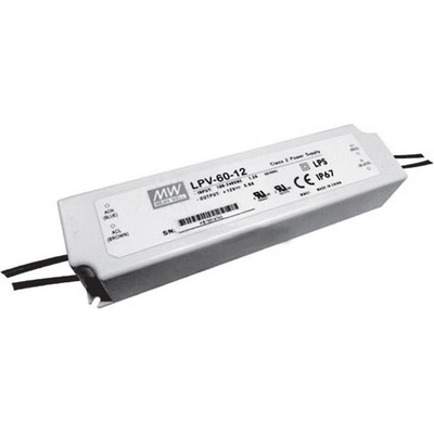 MEAN WELL MEANWELL Napaječ LED 12V 60W LPV nestmívatelný IP65 10198