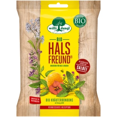 Willi Dungl Био билкови бонбони за облекчаване на гърлото - 65 г