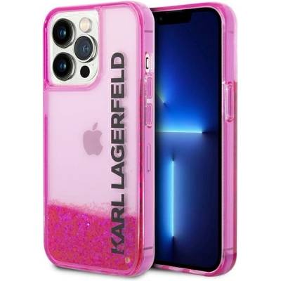 KARL LAGERFELD Кейс Karl Lagerfeld KLHCP14LLCKVF за iPhone 14 Pro 6.1" розов / розов, твърд, Liquid Glitter Elong (KF001223-0)