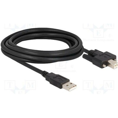 Delock 87215 USB 2.0 USB A vidlice USB B vidlice 3m černý
