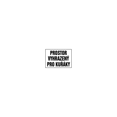 Prostor vyhrazený pro kuřáky - A4 - samolepící