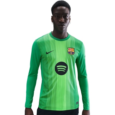 Nike Мъжко вратарско горнище Nike Barcelona Long Sleeve Goalkeeper Shirt 2025 2026 Mens - Green