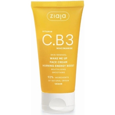 Ziaja Vitamin C.B3 Niacinamide energizujúci denný krém pre okamžité prebudenie 50 ml