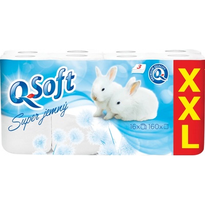 Q-Soft super jemný 3-vrstvový 16 ks
