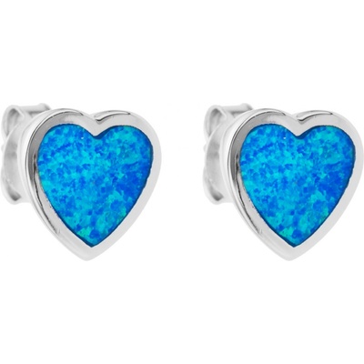 Jan Kos jewellery stříbrné náušnice opál MHT-2032/SL00