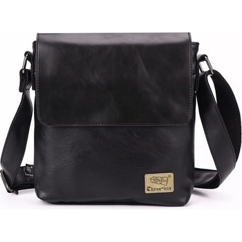 Three Box pánska crossbody taška Thruster čierna
