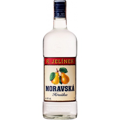 Rudolf Jelínek Hruška Moravská 40% 1 l (čistá fľaša)