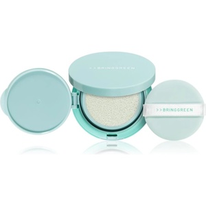 BRINGGREEN Tea Tree Cica Tone Up Sun Cushion лек защитен флуид с апликатор SPF 50+ 15 гр
