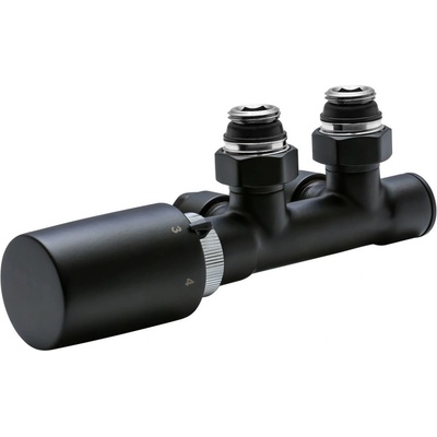 Conecterm Termostatický ventil H rohový, M30 × 1,5, mosadz, nerezová oceľ, plast, guma, rohový, 93979005005