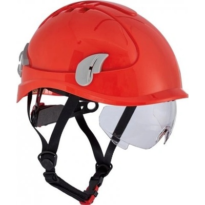 ČERVA Prilba AlpinWorker s ventiláciou, HI-VIS červená, Varianta červená, Veľkosť UNI