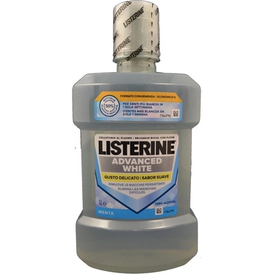Listerine Ústní voda s bělicím účinkem Advanced White Mild Taste 1000 ml